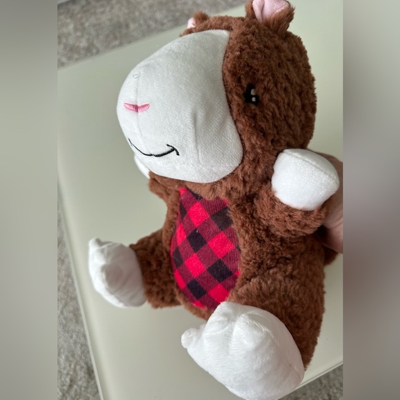 PetSmart Hope The Hamster 2023 Holiday Squeaker Red Plaid Pet Plush StuffedToy - Picture 6 of 7